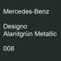 Preview: Mercedes-Benz, Designo Alanitgrün Metallic, 008.